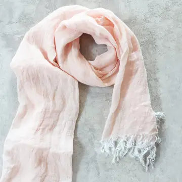 Linen Scarf ~ Pink